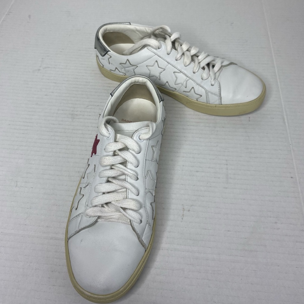 Saint Laurent Court Classic California Leather Sneaker Size 9 Unisex - Picture 8 of 13